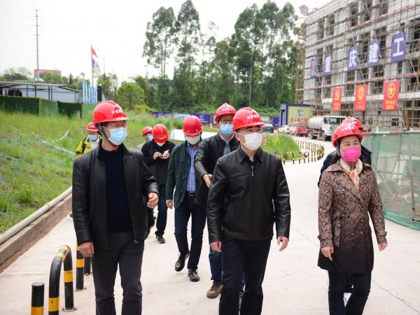 重庆运输职院领导班子现场检查指导新校区建设
